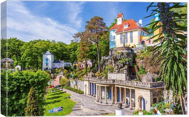 Portmeirion Village, North Wales Canvas Print by Dean Merry