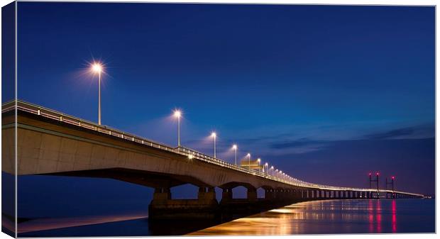 Second Severn Crossing Canvas Print by Dean Merry