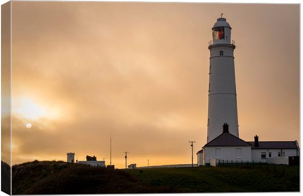  Nash point Lighthouse Canvas Print by Dean Merry