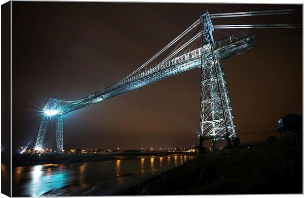  Newport Transporter Bridge Canvas Print by Dean Merry