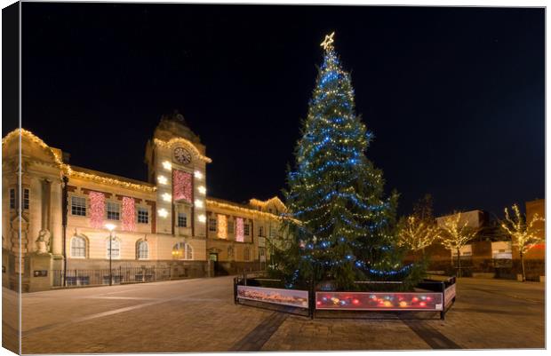 Kings Square Christmas tree Canvas Print by Dean Merry
