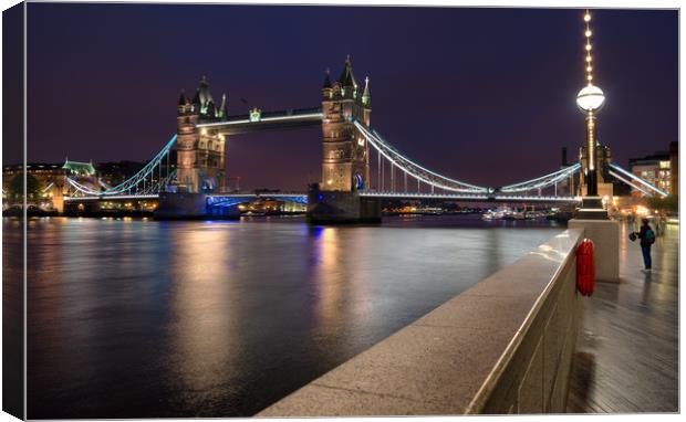 Along the river Thames Canvas Print by Dean Merry