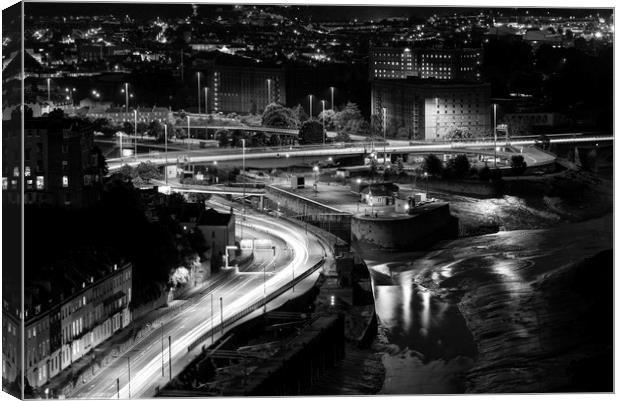 Bristol from the Clifton suspension bridge Canvas Print by Dean Merry