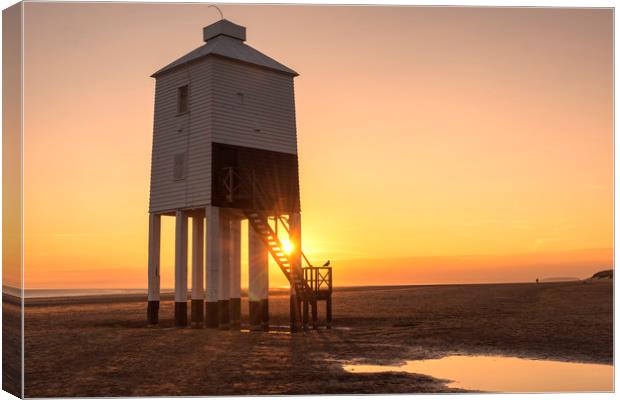   The legged Lighthouse, Burnham-on-sea Canvas Print by Dean Merry