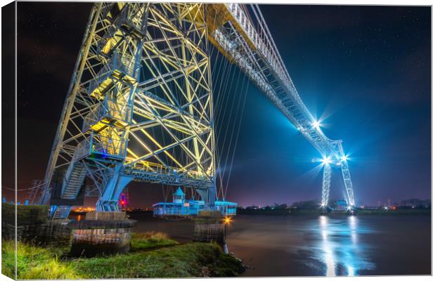 Newport Transporter Bridge cage Canvas Print by Dean Merry