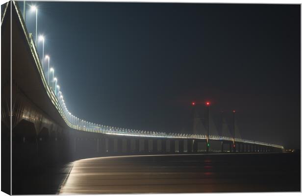 Second Severn Crossing  Canvas Print by Dean Merry