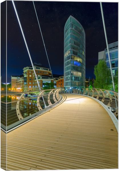 Crossing Valentine Bridge leading to the Eye  Canvas Print by Dean Merry