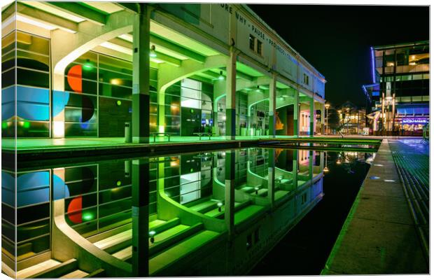 Millennium Square Reflections Canvas Print by Dean Merry