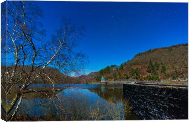 Garreg-ddu Caban-coch Canvas Print by Dean Merry