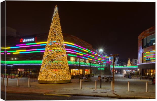 Friars Walk Shopping centre, Newport Canvas Print by Dean Merry