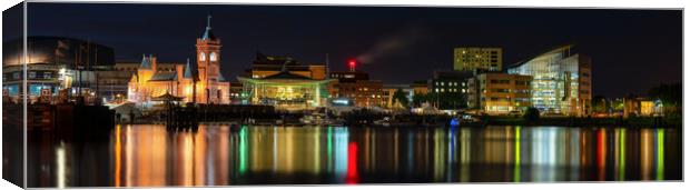 Cardiff Bay reflections   Canvas Print by Dean Merry