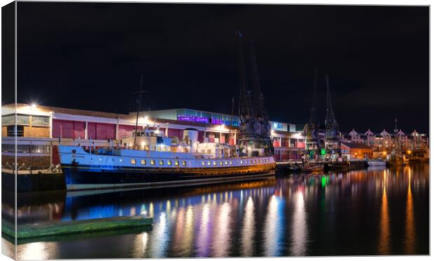 Balmoral docked by M shed Bristol Canvas Print by Dean Merry