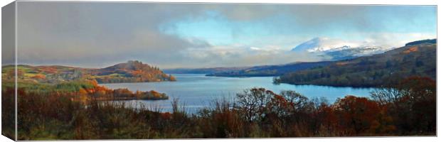 Scottish Loch Canvas Print by Michael Hopes