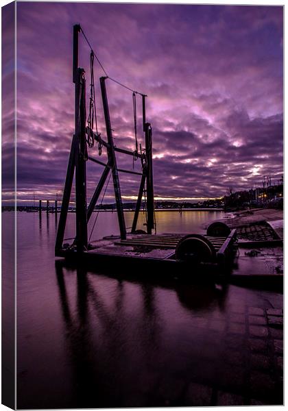  Upnor boat carrier  Canvas Print by jim wardle