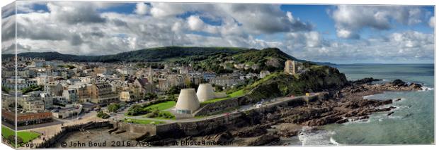 Ilfracombe from Capstone Hill Canvas Print by John Boud