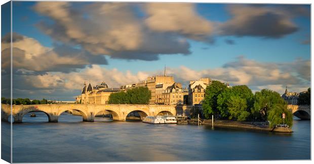 River Seine - Paris Canvas Print by Brian Jannsen