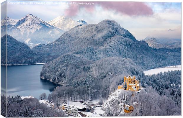  Wintry morning in Bavaria Canvas Print by Brian Jannsen