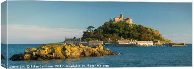 St Michaels Mount Canvas Print by Brian Jannsen