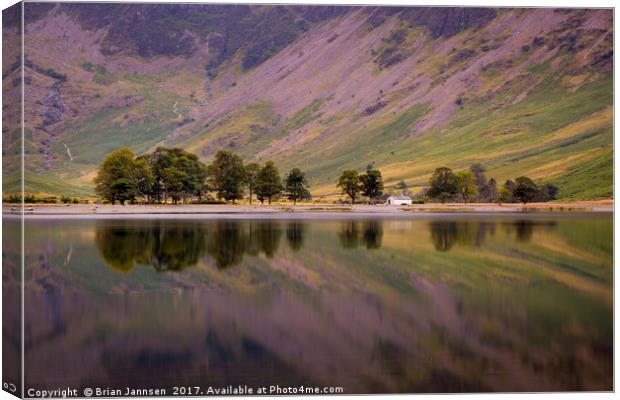 Buttermere Reflections Canvas Print by Brian Jannsen