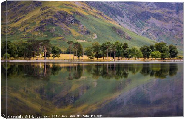 Buttermere Reflections II Canvas Print by Brian Jannsen