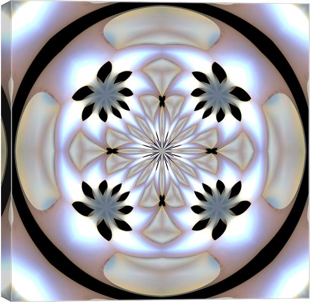 Pearlescent Star Mandala Canvas Print by Patricia Fatta