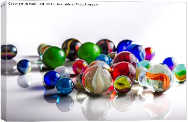 Group of Marbles Canvas Print by Paul Fleet