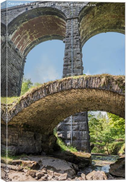 Yorkshire Dales Dent Head Viaduct Canvas Print by Paul Fleet