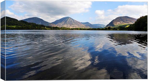 Loweswater From Holme Wood, Lake District, Cumbria Canvas Print by Steven Garratt