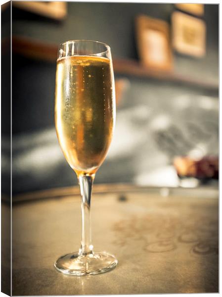 A Touch of Class Champagne Canvas Print by Peta Thames