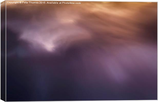 Dawn Cloud Abstract Canvas Print by Peta Thames