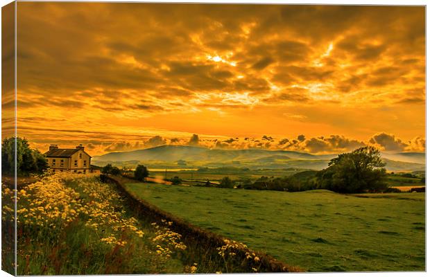  Cumbrian Skies. Canvas Print by Peter Bunker