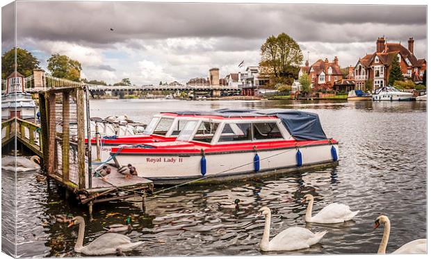  The Thames at Marlow.  Canvas Print by Peter Bunker