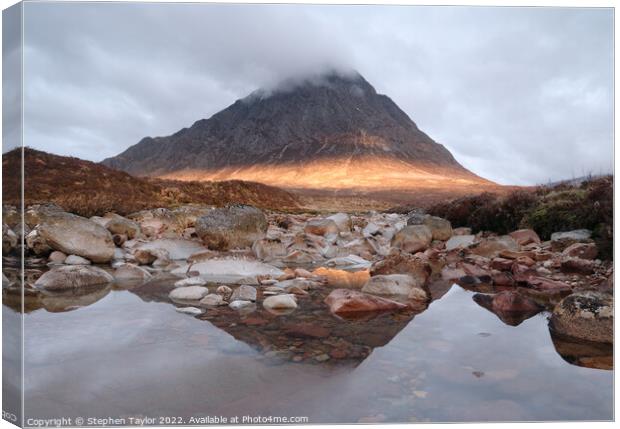 Buacaille Etive Mor Canvas Print by Stephen Taylor
