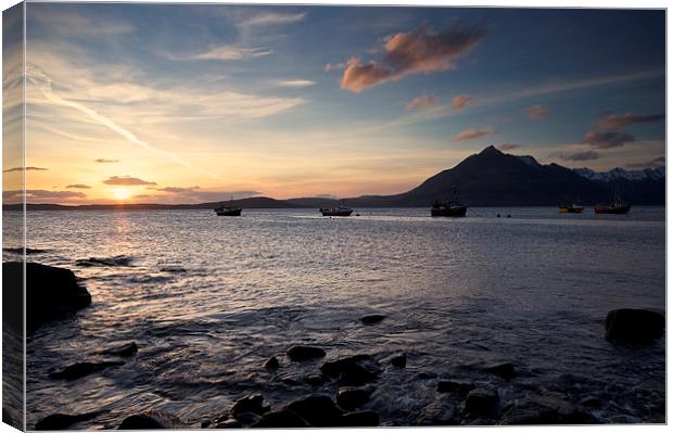 Elgol Sunset Canvas Print by Stephen Taylor