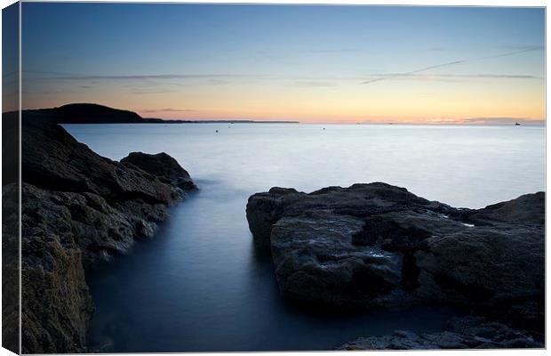 Dusk on the Brittany Coast Canvas Print by Stephen Taylor