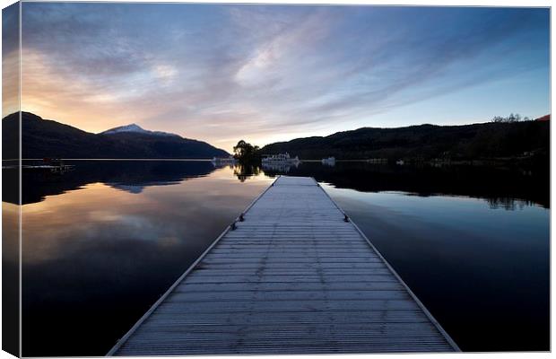  Loch Lomond at Sunrise Canvas Print by Stephen Taylor