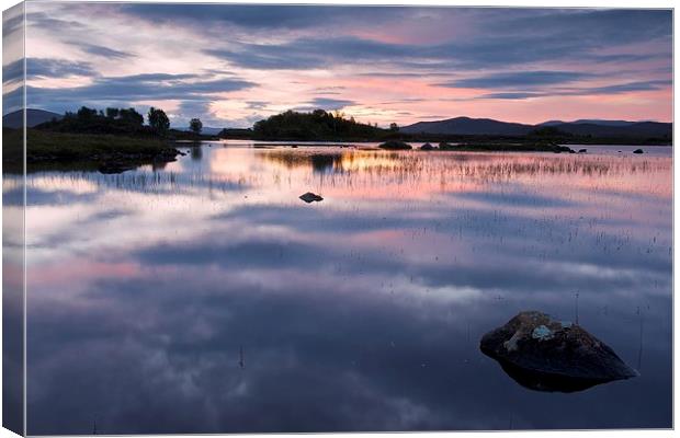  Loch Ba at dawn Canvas Print by Stephen Taylor
