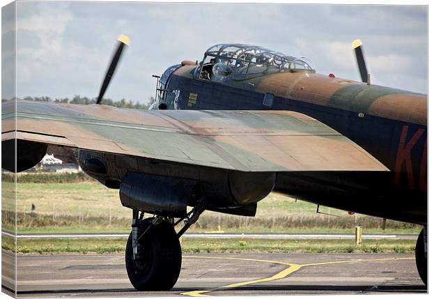  Lancaster Bomber Canvas Print by Stephen Taylor