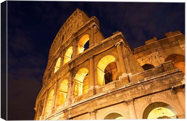   The Colosseum at night Canvas Print by Stephen Taylor