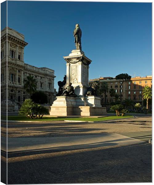 Piazza Cavour Rome Canvas Print by Stephen Taylor