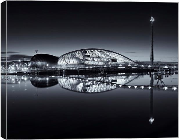 Glasgow science centre Canvas Print by Stephen Taylor