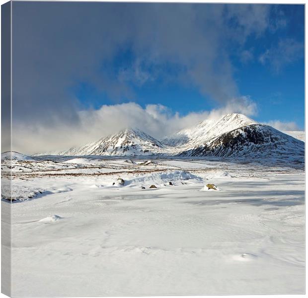 The Black Mount Canvas Print by Stephen Taylor