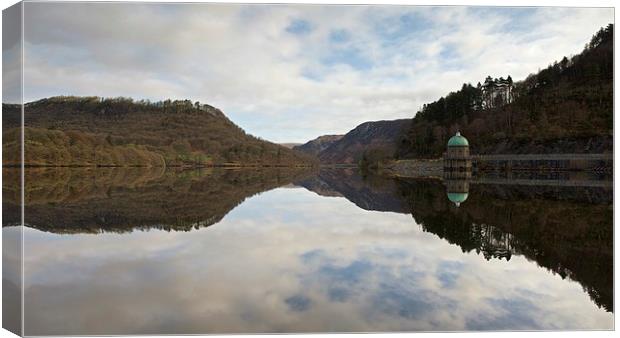 Reflections in the Elan Valley Canvas Print by Stephen Taylor