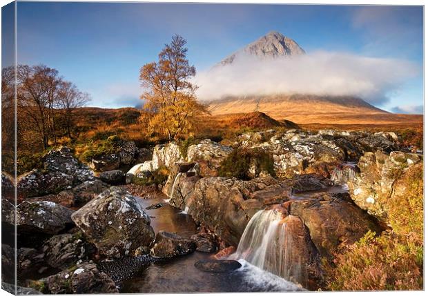  Stob Dearg in Autumn Canvas Print by Stephen Taylor