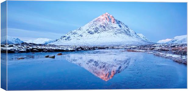 Winter in Glencoe Canvas Print by Stephen Taylor