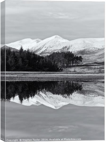 Loch Tulla Canvas Print by Stephen Taylor