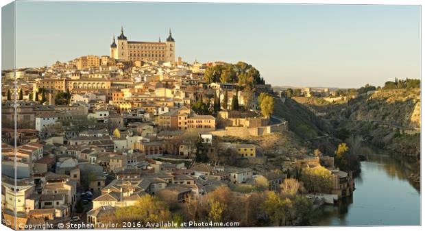 The old city of Toledo Canvas Print by Stephen Taylor