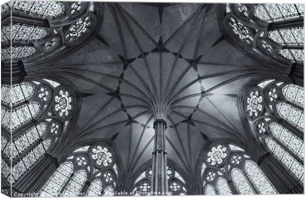 Chapter House B&W Canvas Print by Stephen Taylor
