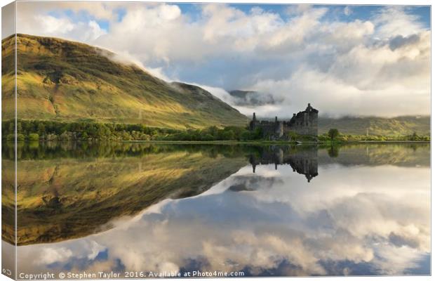 Reflections of Loch Awe Canvas Print by Stephen Taylor