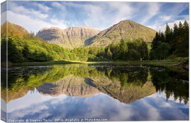 Bideam Nam Bian Glencoe Canvas Print by Stephen Taylor